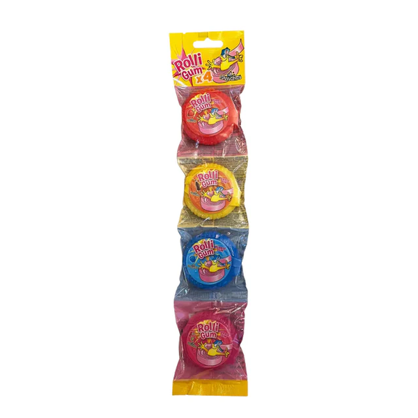 Funny Candy Rolli Gum 4-Pack - 72 g