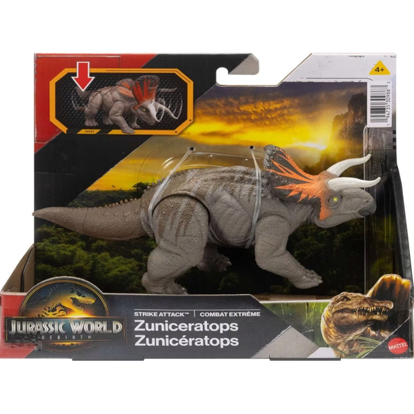 Zuniceratops - Strike Attack - Jurassic World Rebirth - Mattel