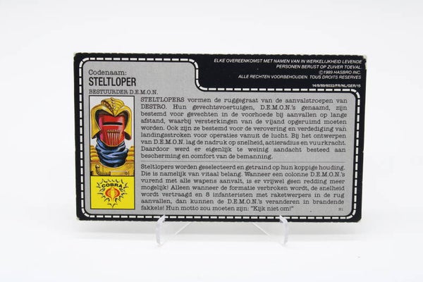 Filecard Ferret (v1) NL - 1988 - G.I. Joe - Vintage - Hasbro