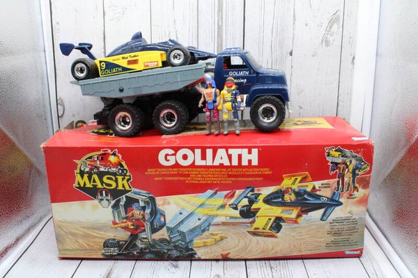 Goliath met Nevada Rushmore, Matt Trakker en Doos - M.A.S.K. - Kenner