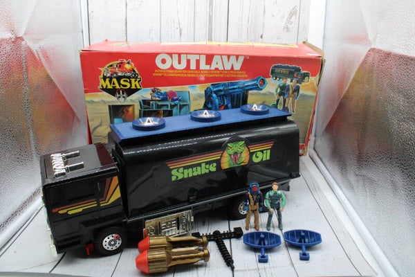 Outlaw met Nash Gorey, Miles Mayhem en Doos (Niet compleet) - M.A.S.K. - Kenner
