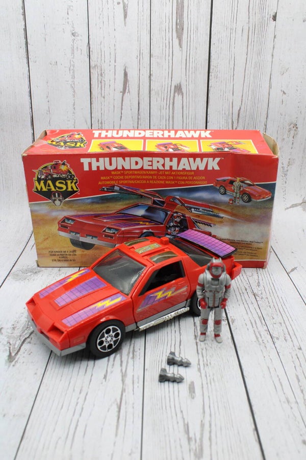 Thunderhawk met Matt Trakker en Doos (Compleet) - M.A.S.K. - Kenner