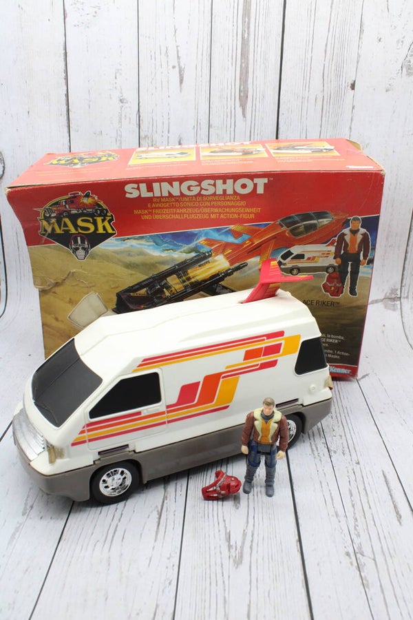Slingshot met Ace Riker en Doos (Compleet) - M.A.S.K. - Kenner