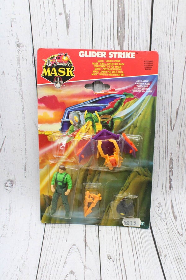 Glider Strike Ariel Adventure Pack met Jacques LaFleur en Card (Compleet) - M.A.S.K. - Kenner