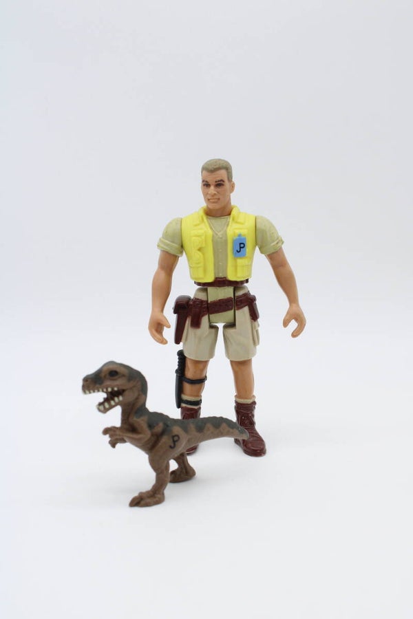 Robert Muldoon + T-Rex Hatchling - Jurassic Park - Kenner - 1993 (A)