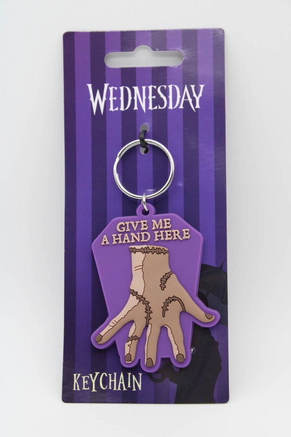 Keychain Thing 'Give Me A Hand Here' - Wednesday - Pyramid International