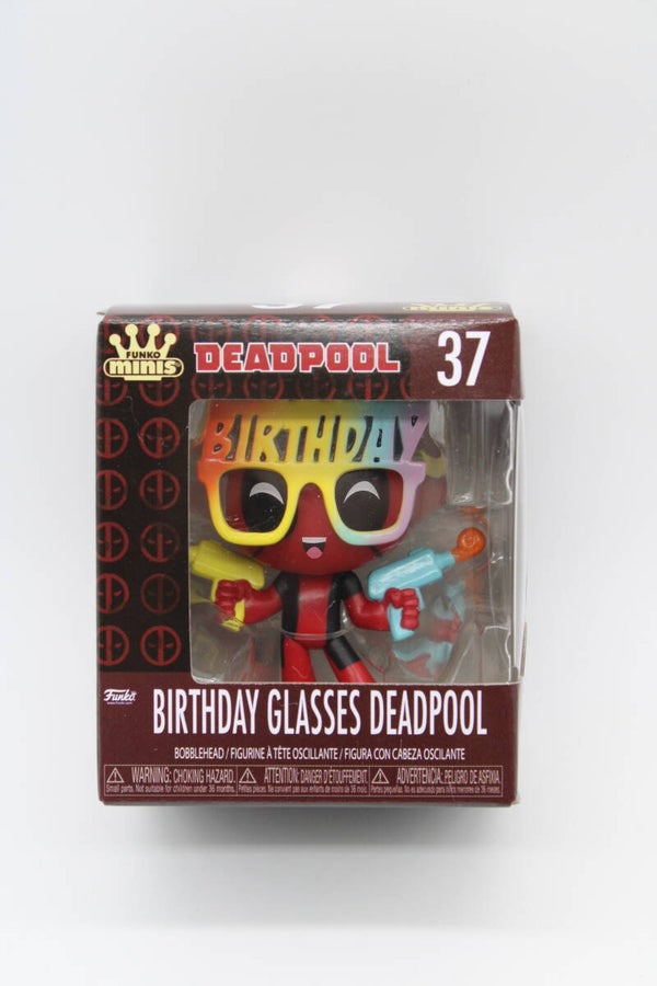Birthday Glasses Deadpool - #37 - Funko Mystery Minis - Marvel