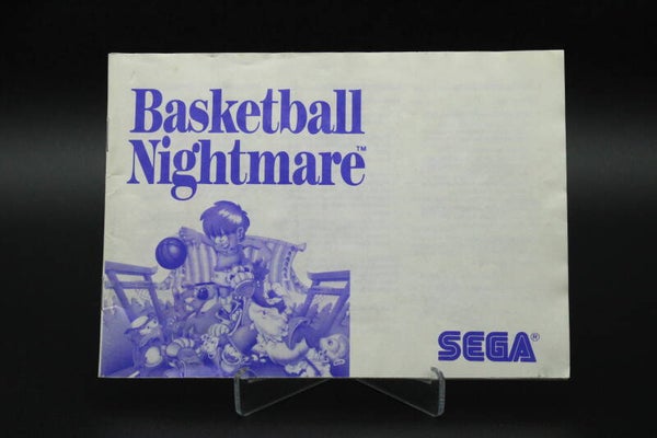 Basketball Nightmare Manual - Sega Master System