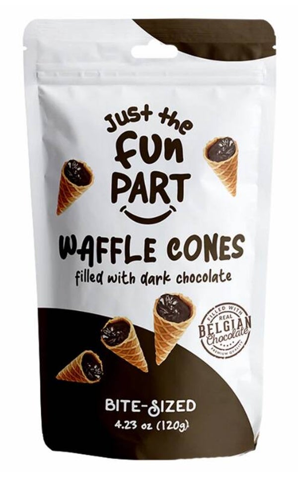 Just The Fun Part Waffle Cones Pure Chocolade - 120 g