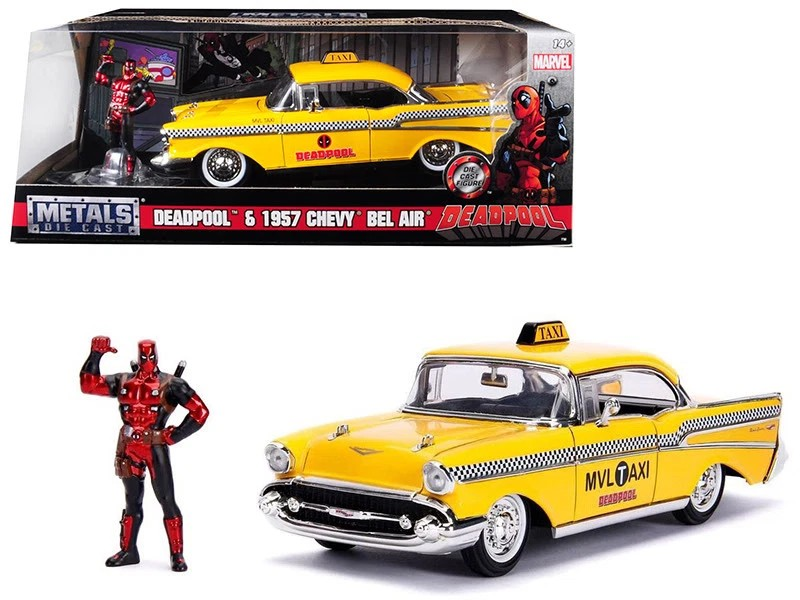 Deadpool & 1957 Chevrolet Bel Air (1:24) - Marvel - Jada Toys