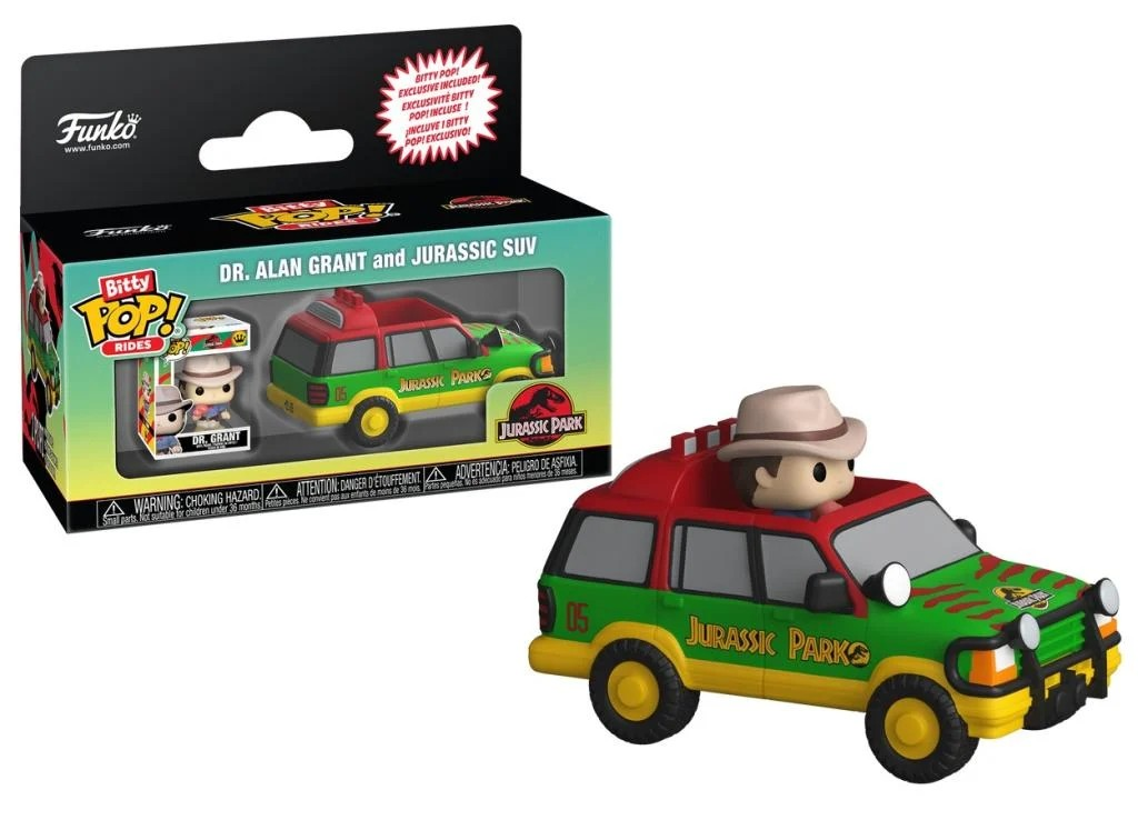 Dr. Alan Grant and Jurassic SUV - Funko Bitty Pop! Rides - Jurassic Park - Funko
