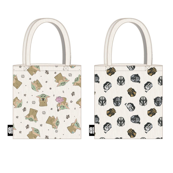 2 Tote Bags The Mandalorian & Grogu - 36x39cm - Star Wars - Cerda