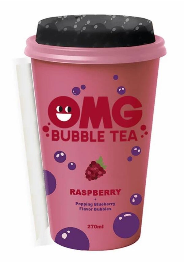OMG Bubble Tea Raspberry and Blueberry - 270 ml