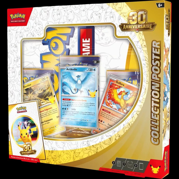 Franse Pokémon Collection Poster Box 30e Anniversaire - Franstalig - 30th Celebration - The Pokémon Company International