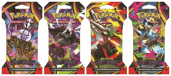 1 x Willekeurig Franse Pokémon Nuit Noire Blister Booster - Franstalig - Pitch Black - The Pokémon Company International