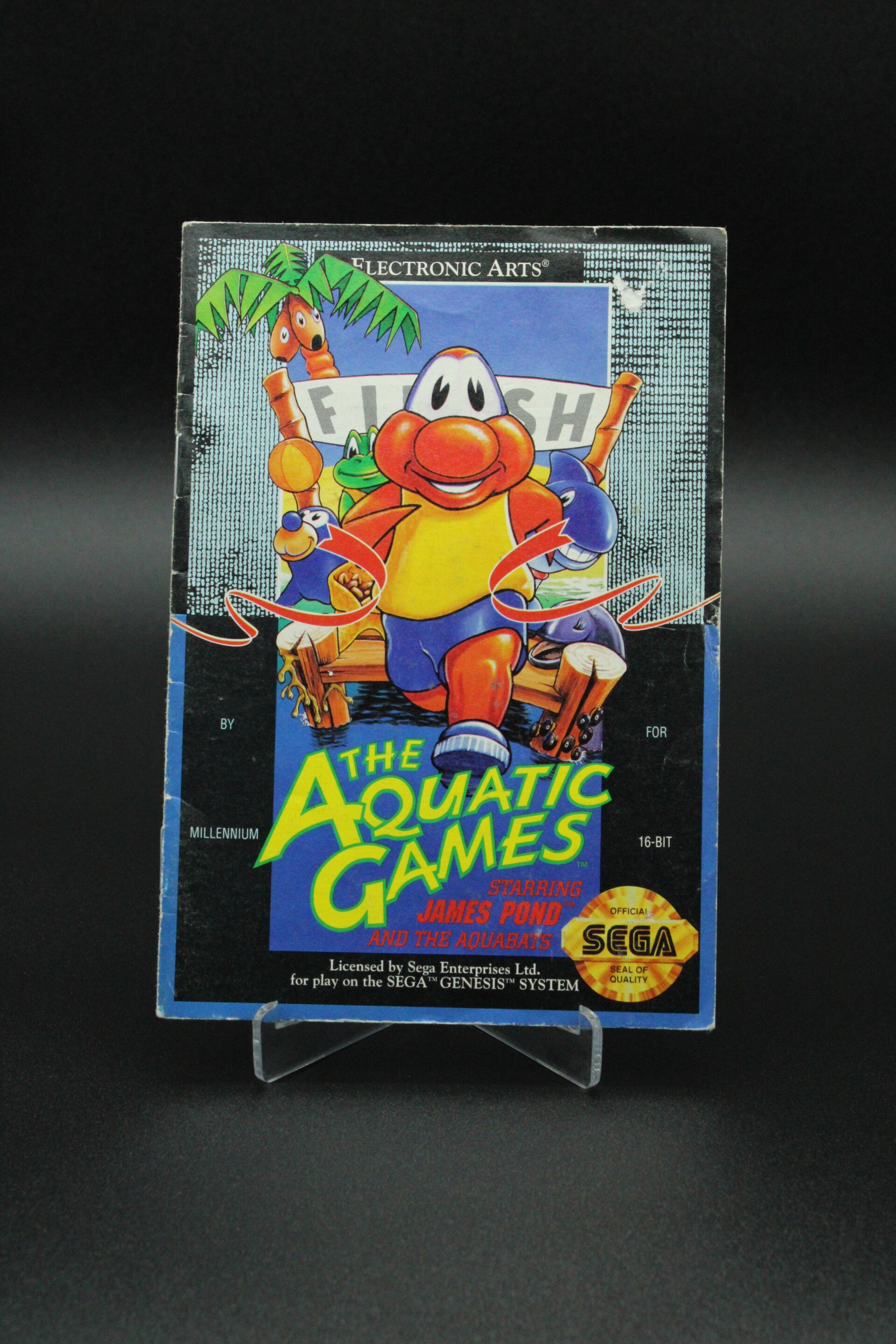 The Aquatic Games starring James Pond and the Aquabats Manual - Sega Genesis