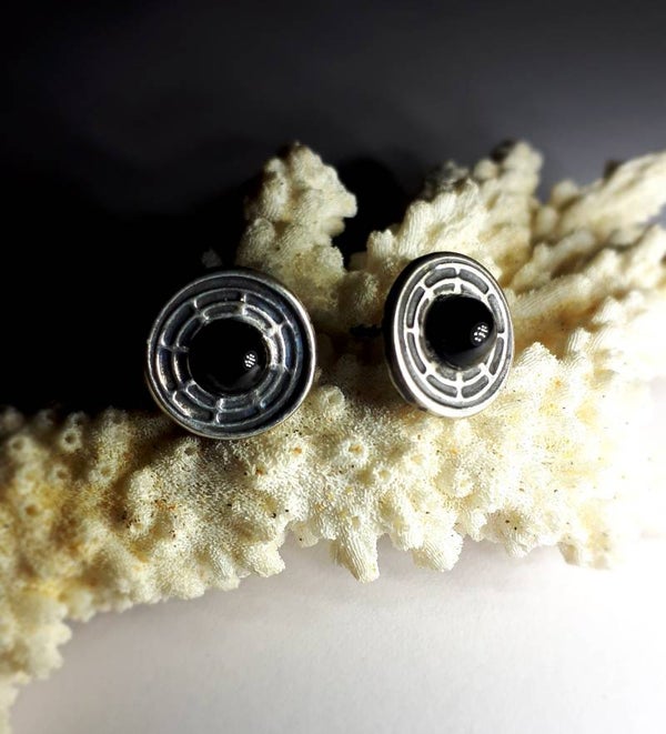 Zilveren oorbellen Blax