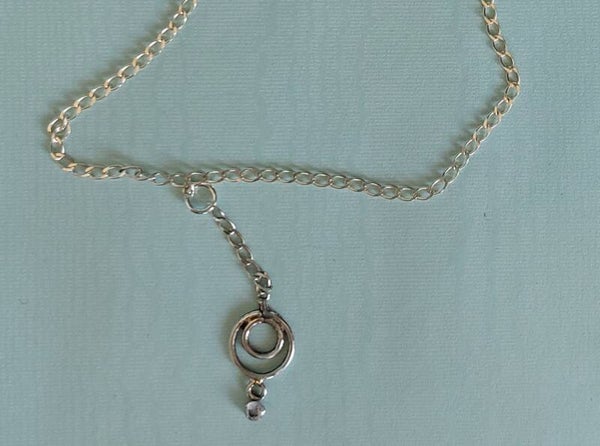 Zilveren enkelbandje zion