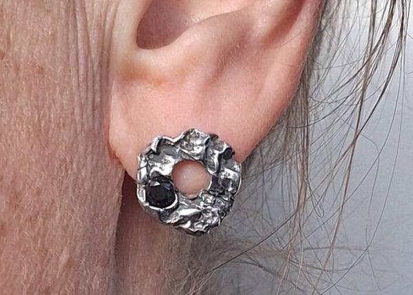 zilveren oorbellen ocean