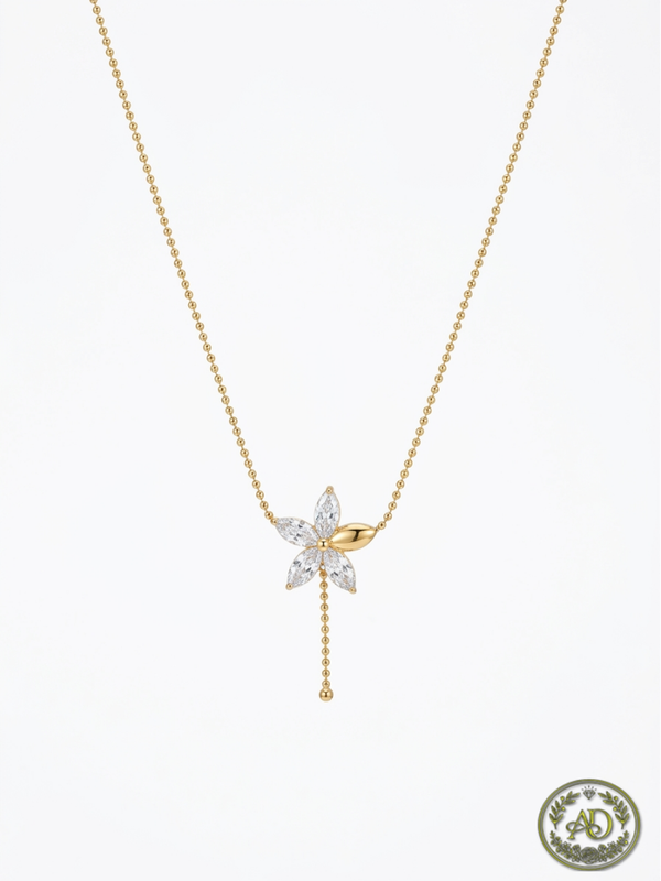 Collana Flower Acciaio