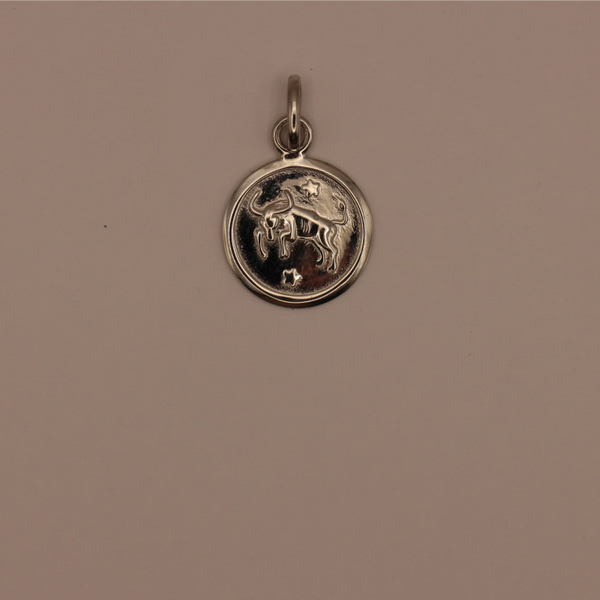 Pendentif Médaille Zodiaque - Taureau en Argent 925