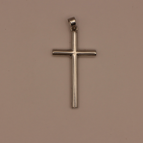 Pendentif Croix Minimaliste et Moderne en Argent 925