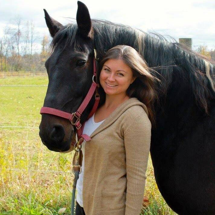 Jaclyn Ziemniak with rescue paint horse Target