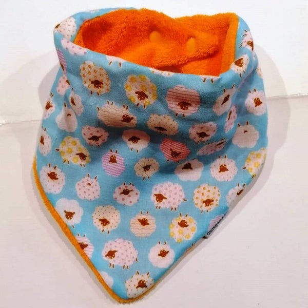 Babero bandana "ovejitas de Dios"