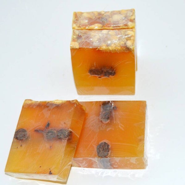 Jabón artesano de glicerina vegetal de canela y naranja
