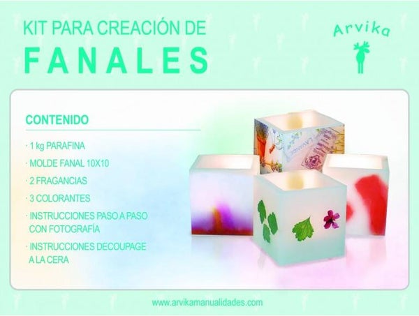 Kit para aprender a hacer velas y fanales
