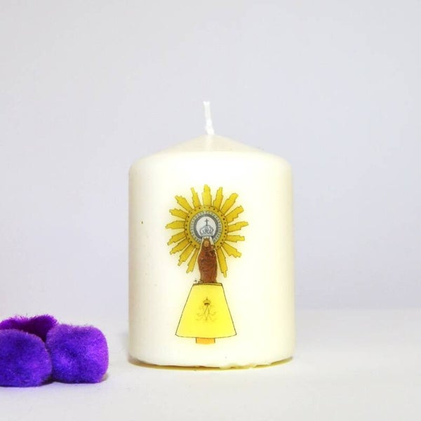 Vela Virgen del Pilar 8 x 6 cm