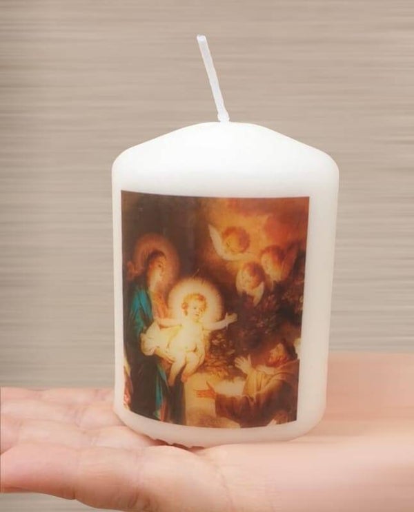 Vela Nacimiento 9x6 cm