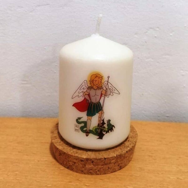 Vela San Miguel Arcángel 8 x 6 cm