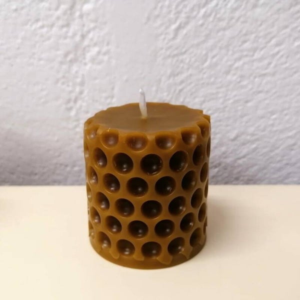 Vela de cera de abeja 6,5 x 5 cm
