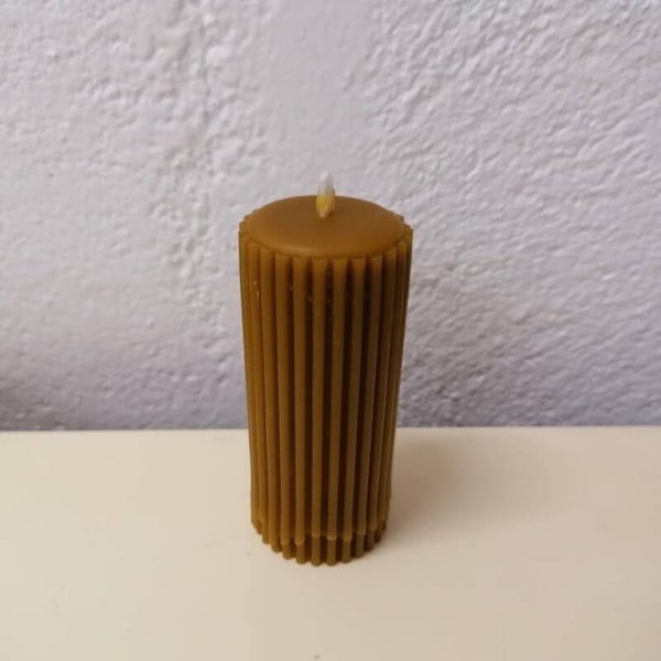 Vela cera de abeja 8 x 3 cm