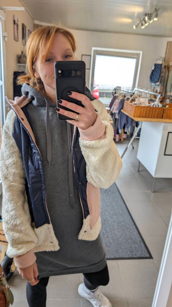 Mimasa Damen Stepp- Plüsch Anorak