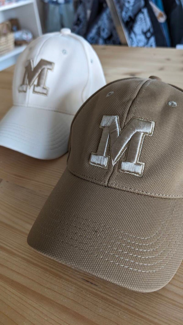 Mimasa Damen Cap Stickerei beige / braun