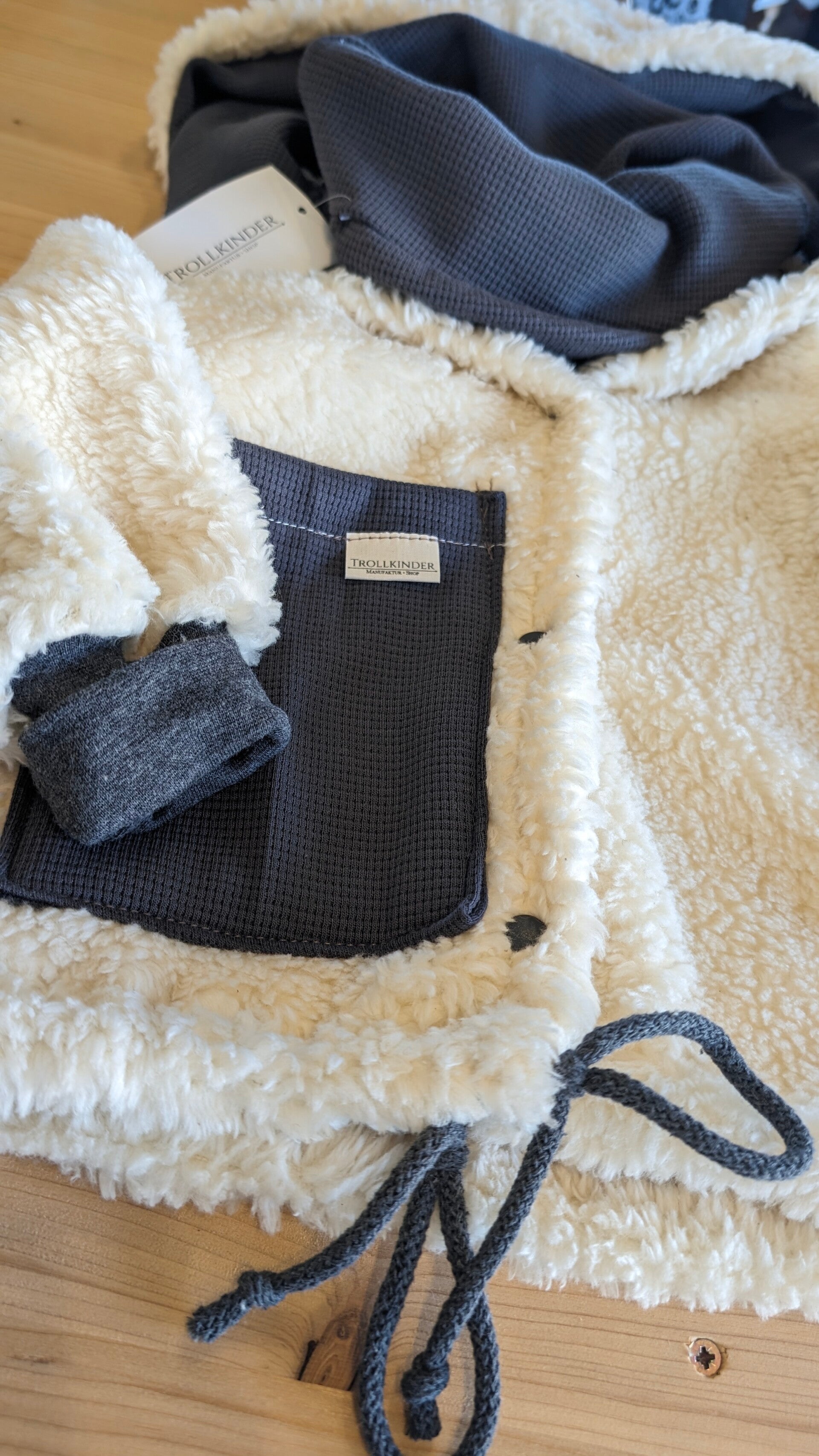 Baumwoll- Plüsch Anorak