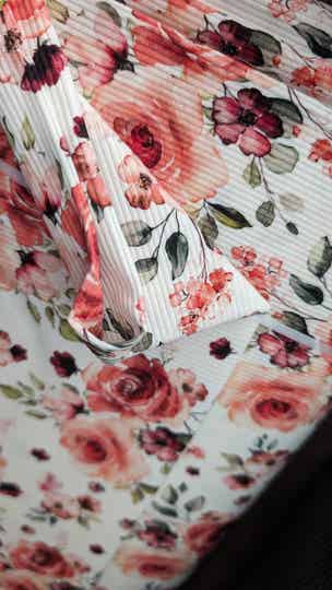 Ribjersey Rosengarten offwhite