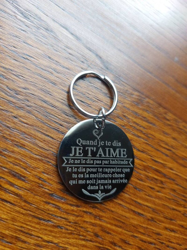 Porte-clés je t'aime
