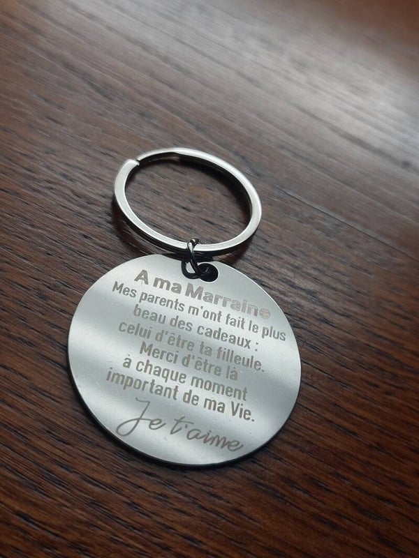 Porte-clés marraine