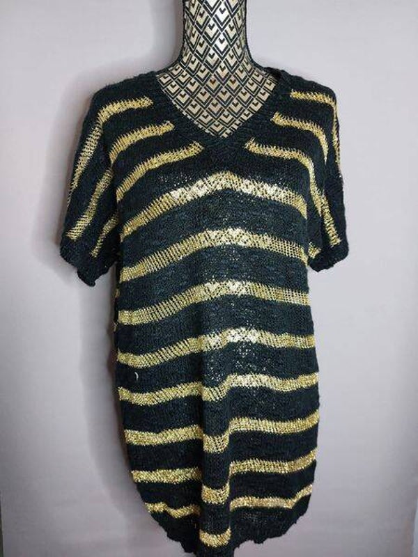 Haut doré manche courte