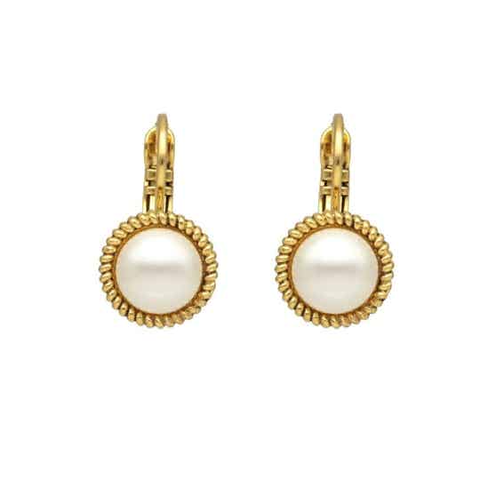 Oorbellen Swarovski Pearl White