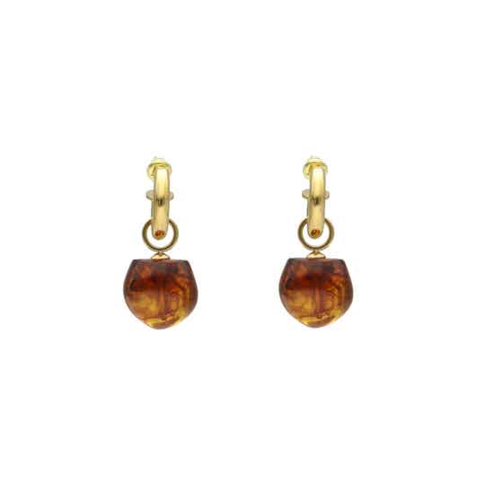 Oorringen Marble Glass Earrings