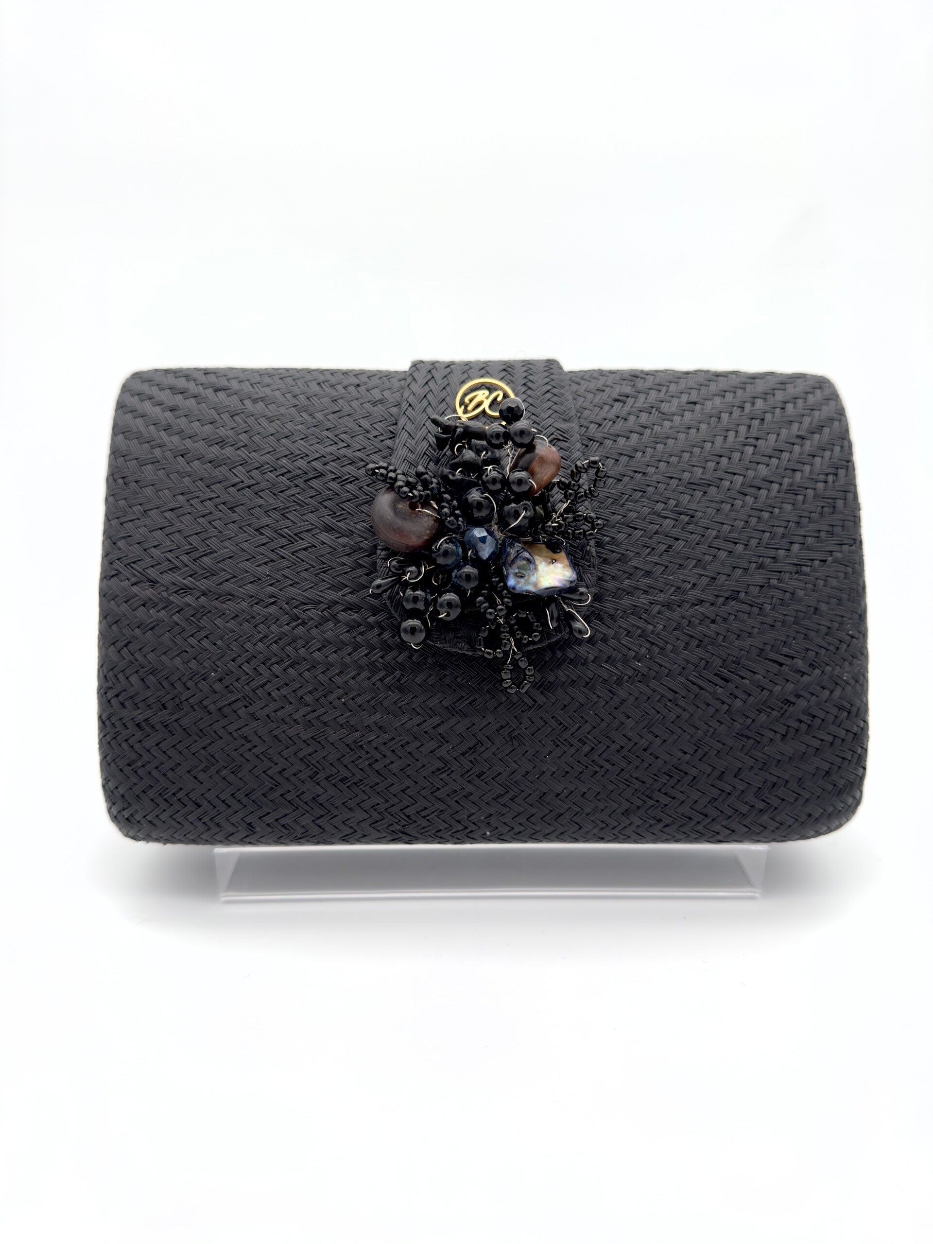 Clutch 'Chique' Zwart met kraal