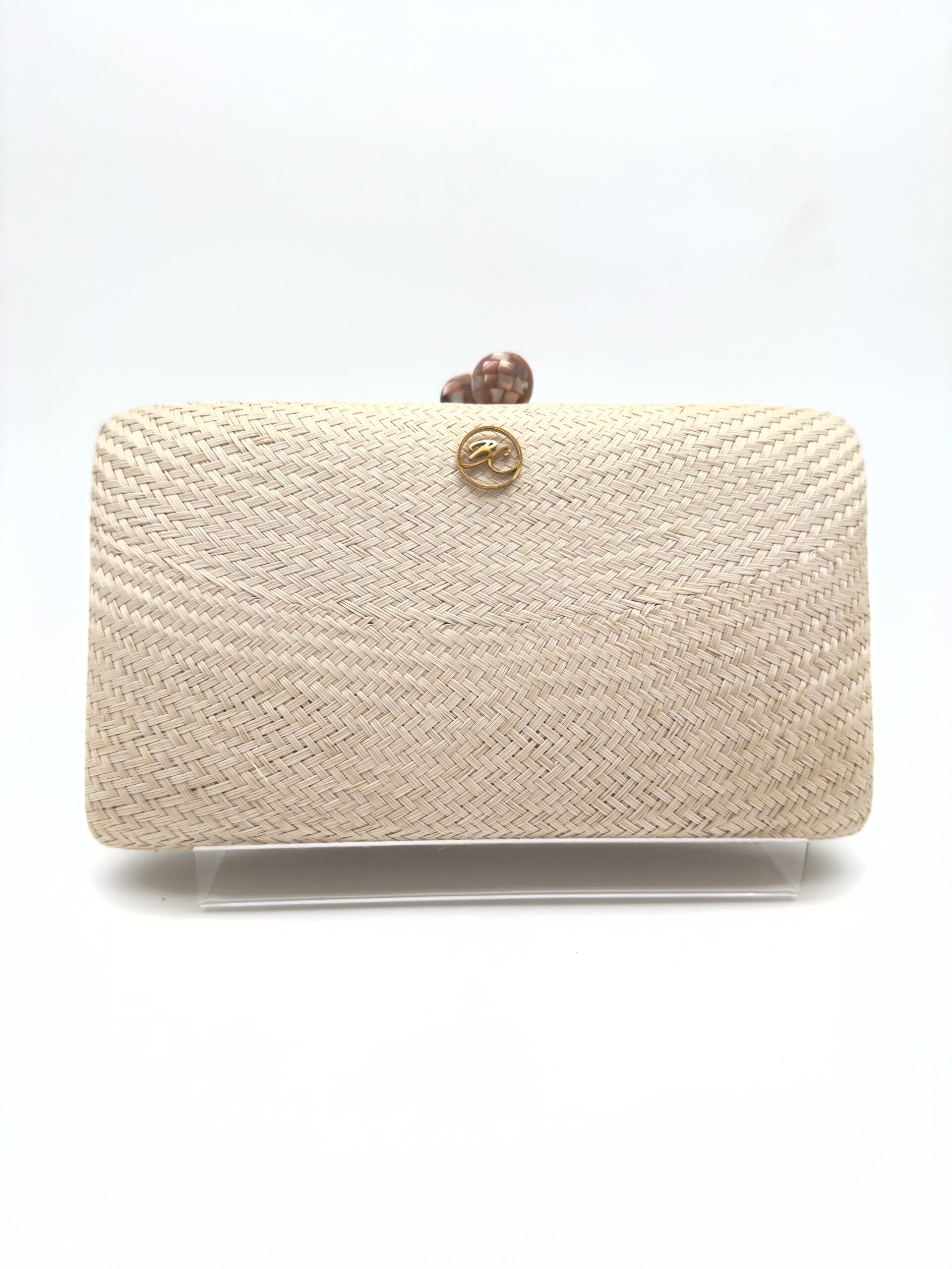 Clutch 'Porte' Crème