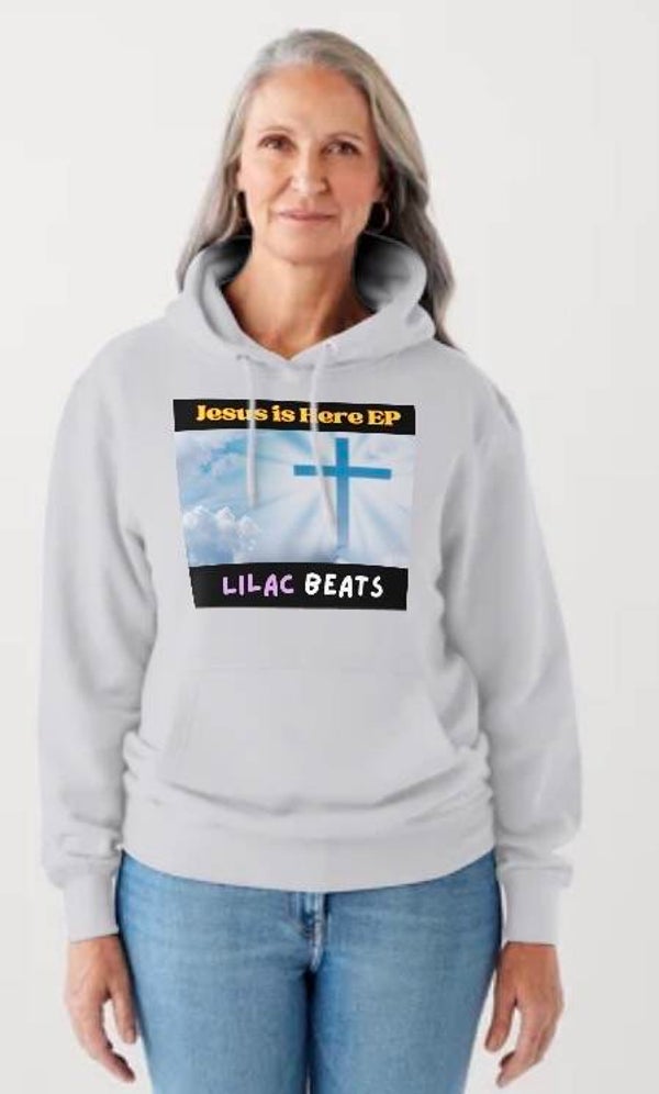 Grey Unisex Jesus is Here Hoodie