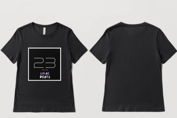 Black T-Shirt with Psalm 23 Design