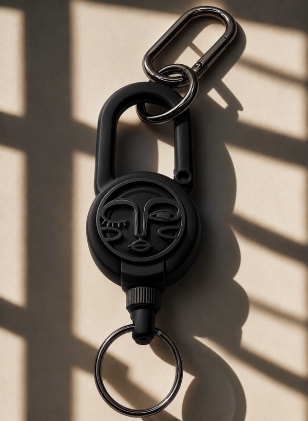 Keychain Pull Black on black