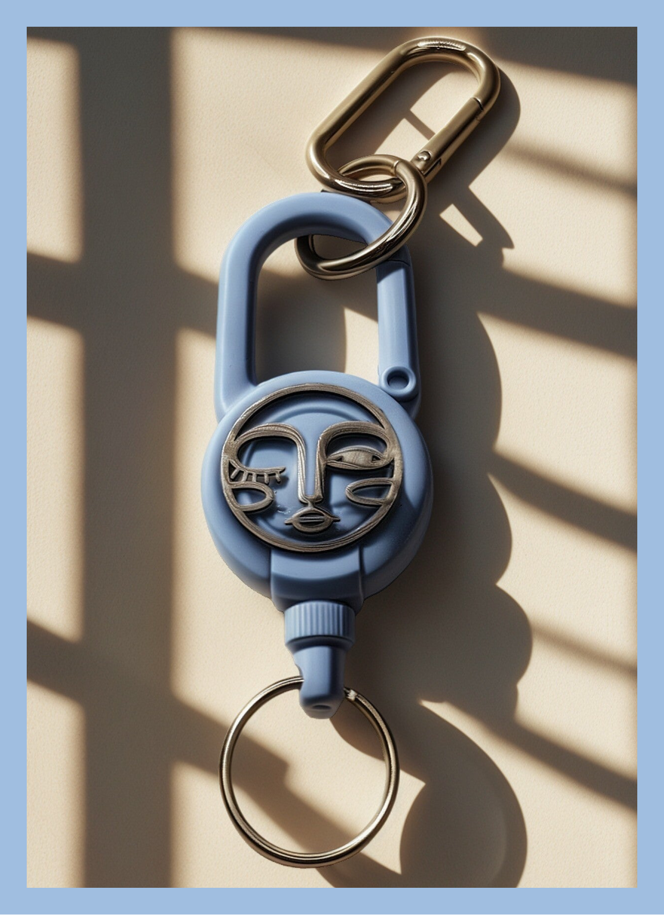 Keychain Pull blue/silver